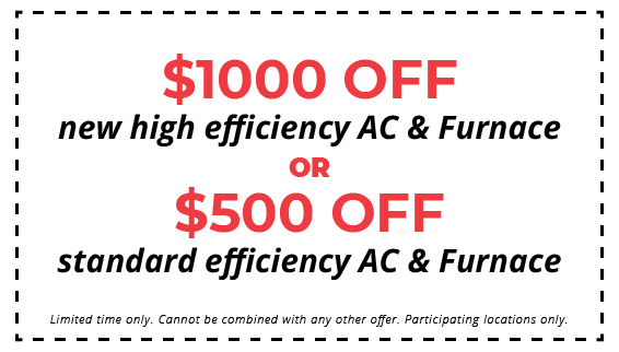 $100 off new high efficiency AC system coupon